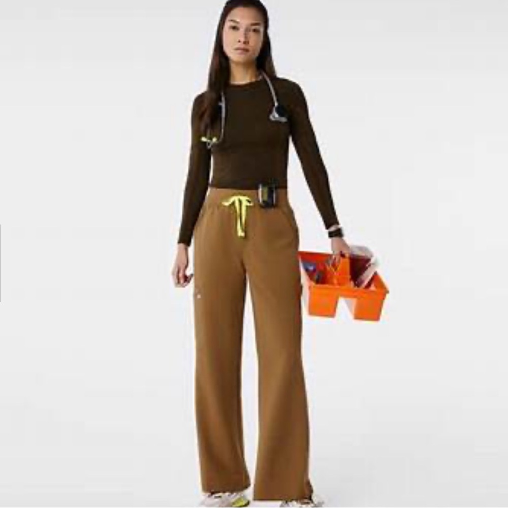 Figs Caramel/Brown XL Women's Scrub Pants